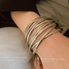 Европейско-американский многослойный металлический открытый браслет: Креативный, Элегантный, Роскошный Браслет