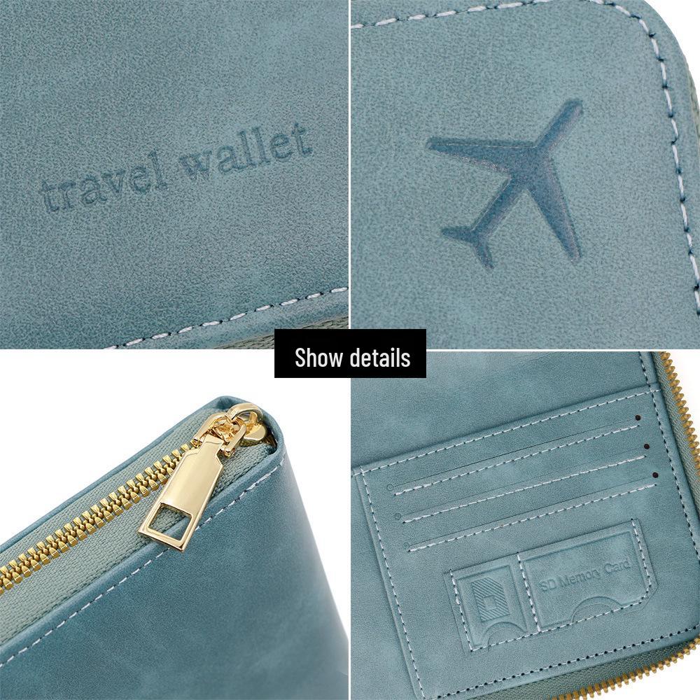 New RFID-Protected Anti-Theft Passport Wallet: Cross-Border Travel Document Organizer