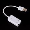 Новая внешняя USB звуковая карта 7.1 для компьютера и ноутбука, с кабелем, без драйверов