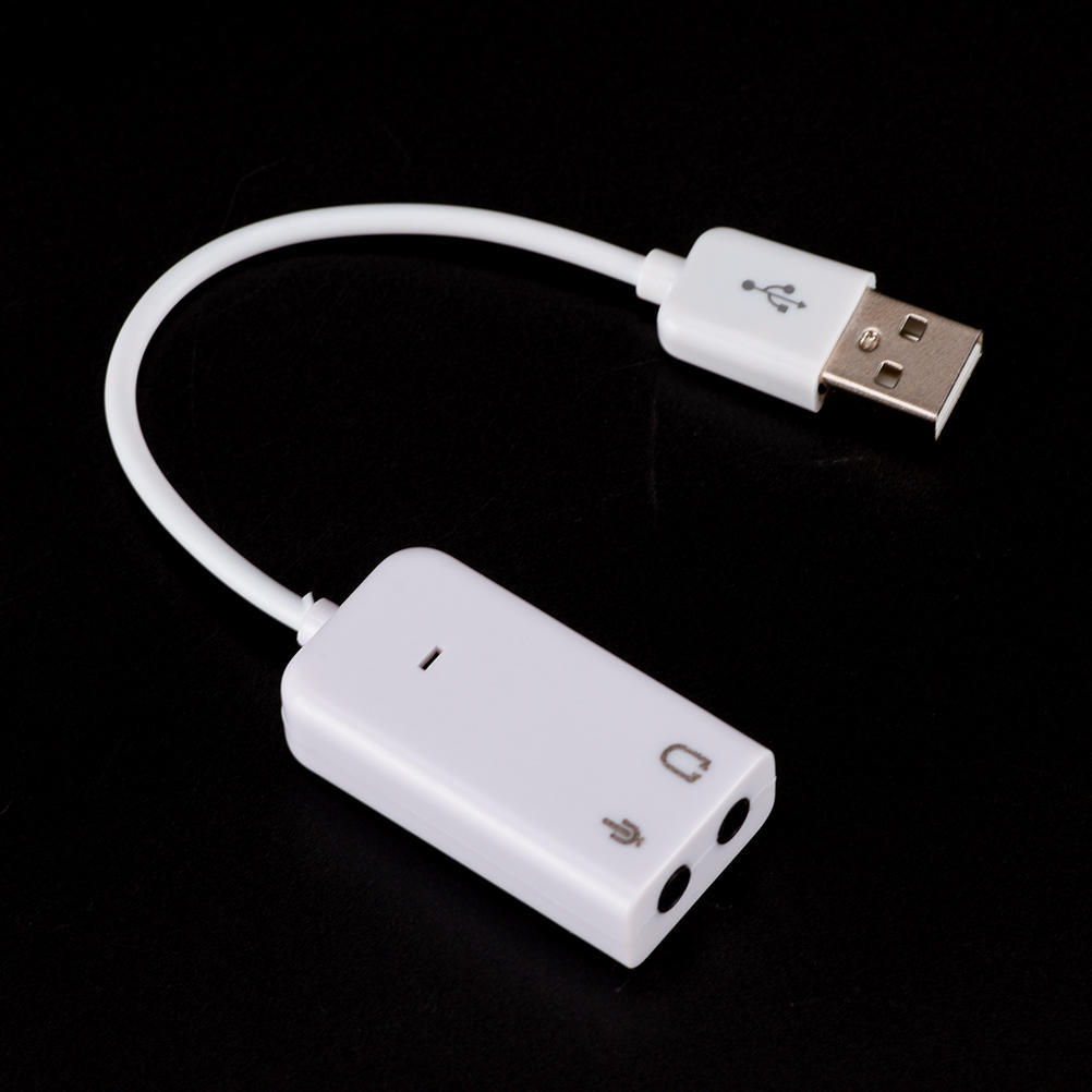 Новая внешняя USB звуковая карта 7.1 для компьютера и ноутбука, с кабелем, без драйверов
