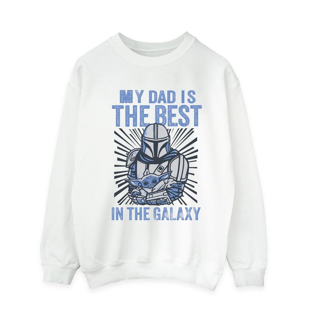 Star Wars Mens Mandalorian Best Dad Sweatshirt
