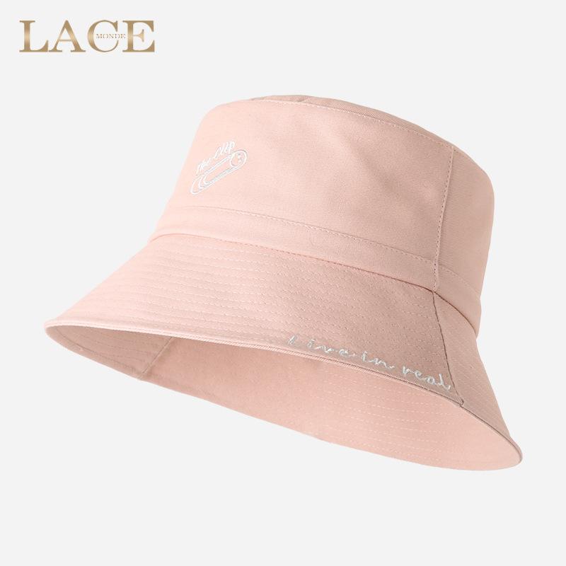 Летняя шляпа-ведро с вышивкой и буквенным узором, модная кепка в рыбацком стиле для девочек, классическая девчачья повседневная Панама Боба