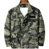 Mens Camouflage Workwear Set Elastic Thickened Durable Utility Jacket Pants Construction Outdoor Training