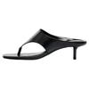 Women's Fashion Stiletto Sandals Summer New Square Toe Open Toe Clip Toe Non-Slip Wear-Resistant Flip Flops