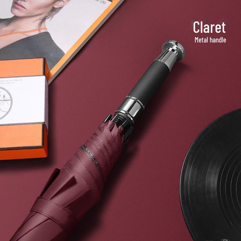 27-дюймовый автоматический зонт для гольфа с логотипом, длинной ручкой, идеально подходит для деловых или рекламных подарков