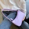 Underarm Style Bow Handbag Minimalist Design PU Leather Bag Clutch Retro Forearm Bag  Casual Wear