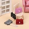 Fashionable Dollhouse Metal Chain Bag Pack Doll Bag Miniature Shopping Handbag For Clothes Accessories