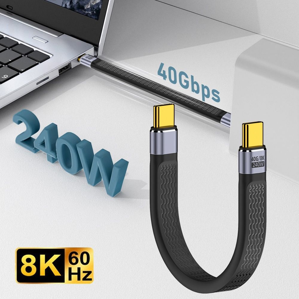 8K 60 Гц USB C к типу C шнур 40 Гбит/с удлинитель профессиональный кабель для передачи данных ноутбук