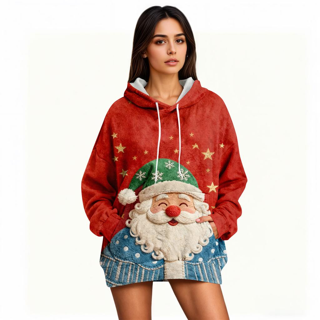 Толстовки для женщин оверсайз зимние плюшевые милые свитшоты пуловер модная осенне-зимняя одежда