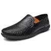 Italian Breathable Slip On Male Boat Shoes Size 48 Leather Men Casual Shoes Luxury Brand Formal Men Loafers Moccasins