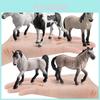 Набор моделей сельскохозяйственных животных Camargue из ПВХ с реалистичными лошадьми для коллекционеров и любителей