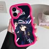Wandering Witch Saya Phone Case for iPhone 17 16 15 14 13 12 11 Air Pro Max Plus Red Soft TPU Wavy Edge Cover