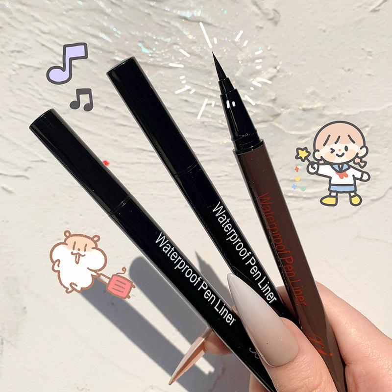 Натуральная стереоскопическая подводка для глаз, водостойкая, устойчивая к поту, не размазывается, быстросохнущая, спящая, контурная, жидкая подводка для глаз, стойкий макияж