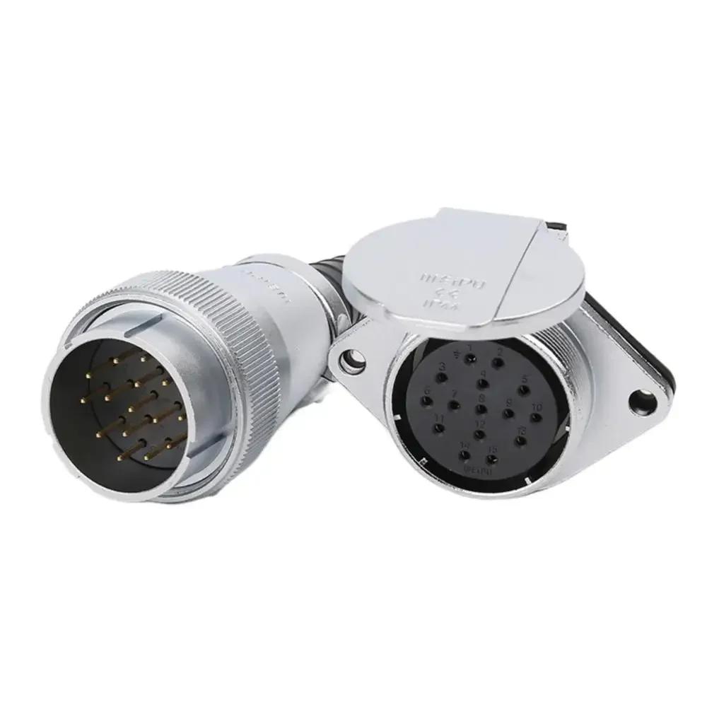 WEIPU WS40 TQ/ZG Metal Industrial M40 Power Electric Connector Signal Adapter 5pin 9pin 15pin 26pin 31Pin 52Pin High Voltage
