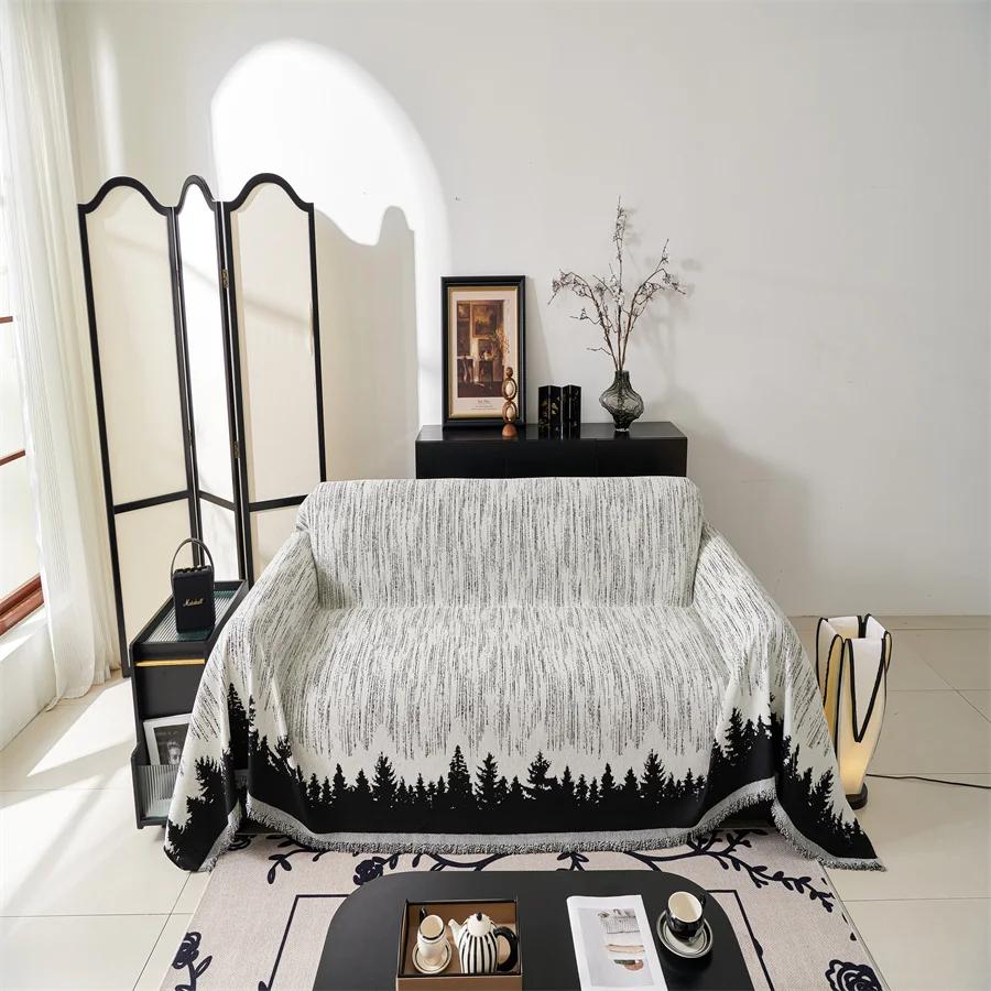 Полотенце для дивана из шенилла, полное покрытие, легкая роскошная ткань с защитой от царапин, нескользящая подушка для дивана, универсальный чехол для дивана, все включено