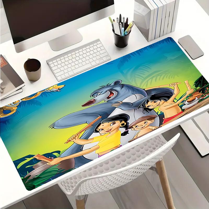 The Jungle Book1 Theme Premium Non-slip Mouse Pad with Stitched Edges,Durable Rubber Material,for Desktop & Gaming Great Gifts