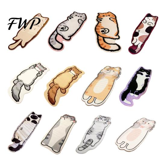 Easy Care Cat Blanket Cute Bath Rug, Irregular Animal Shaped Floor Mat, Soft Absorbent Microfiber Plush Rug Non Slip Area Carpet for Tub, Shower,