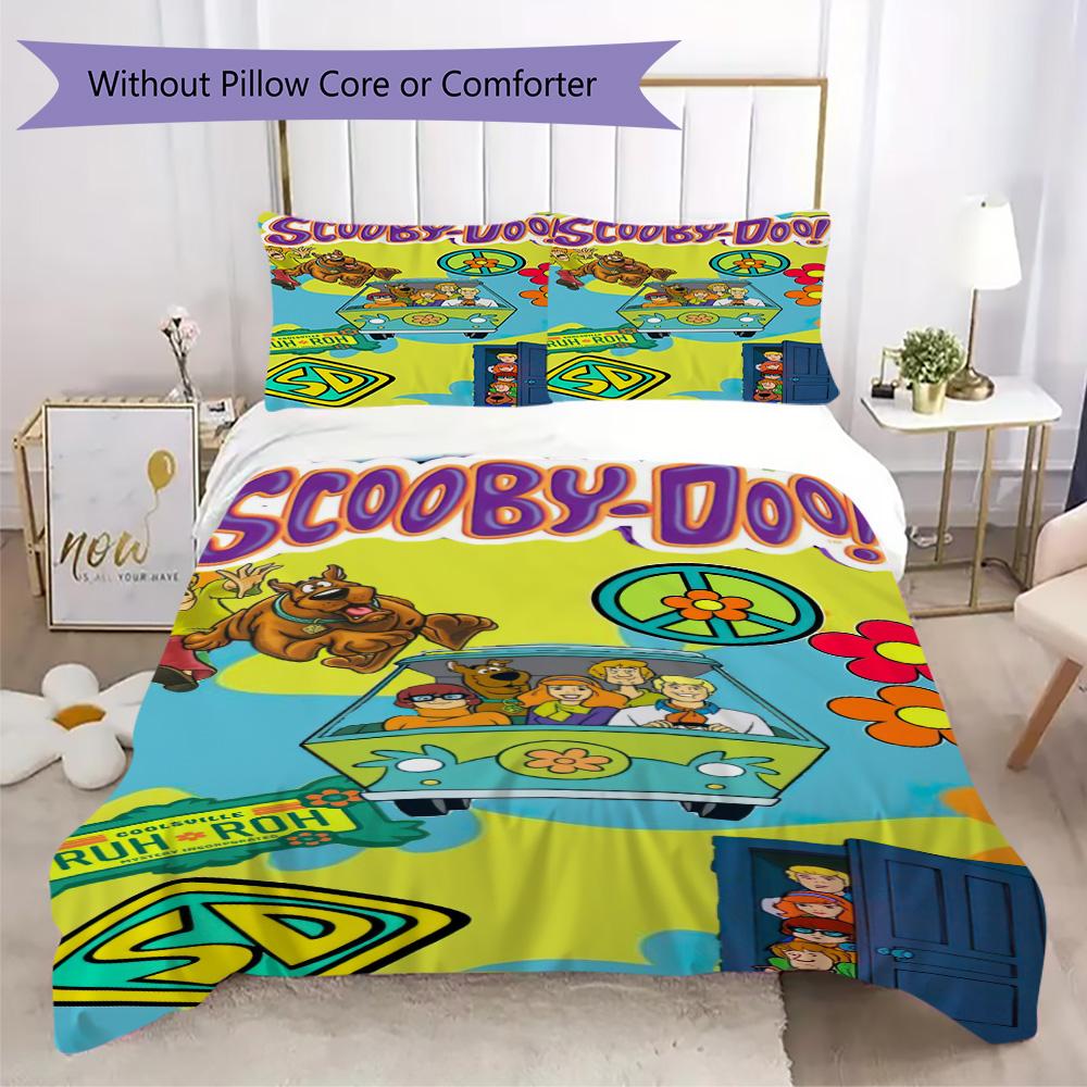 Halloween fantasy comedy adventure cartoon movie Scooby-Doo provides comfortable bedding covers and pillowcases for home use (without core) K14