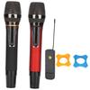 Беспроводной микрофон Многофункциональный беспроводной UHF двойной ручной микрофон с USB-приемником для караоке дома