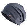 Fashion Beanies Hat Men Loose Casual Skullies Beanie Outdoor Solid Color Knitted Striped Bonnet Hats Men's Autumn Spring Gorras