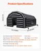 Inflatable Nightclub, 8 x 6 x 4 m Inflatable Party Tent with 1100W Blower & Sandbag, Ventilated Blow up Night Club with 2 Windows, Air Cube House for