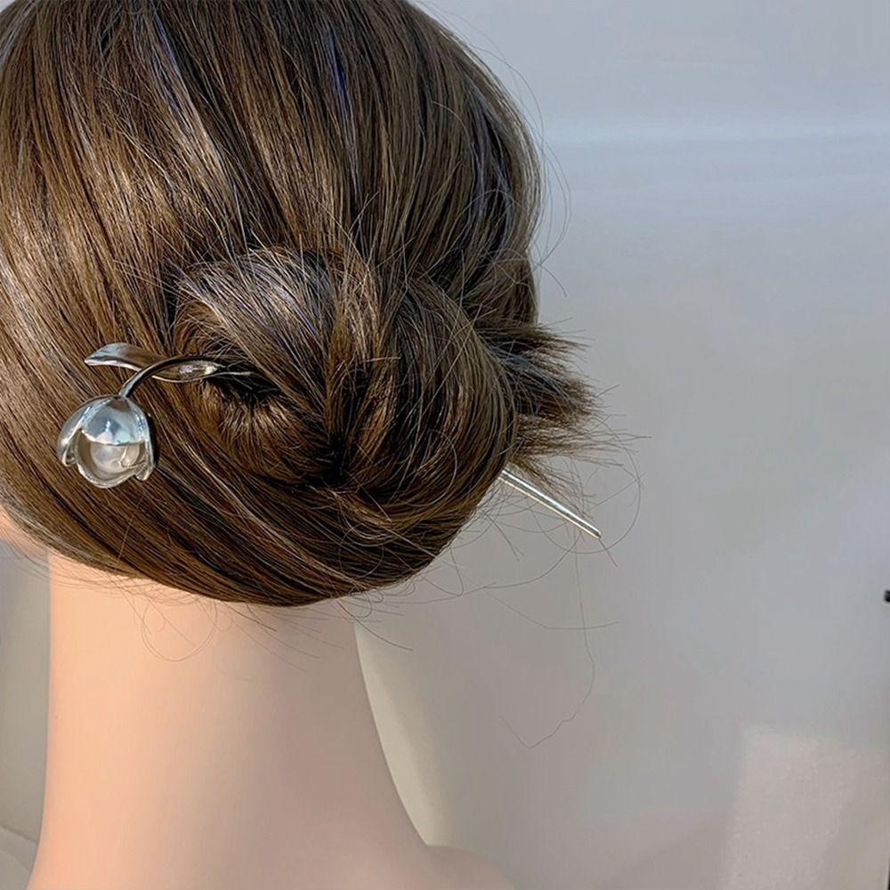 Инструмент для дизайна прически, заколка в древнем стиле, палочки для волос Ханфу, металлическая шпилька, головной убор в китайском стиле