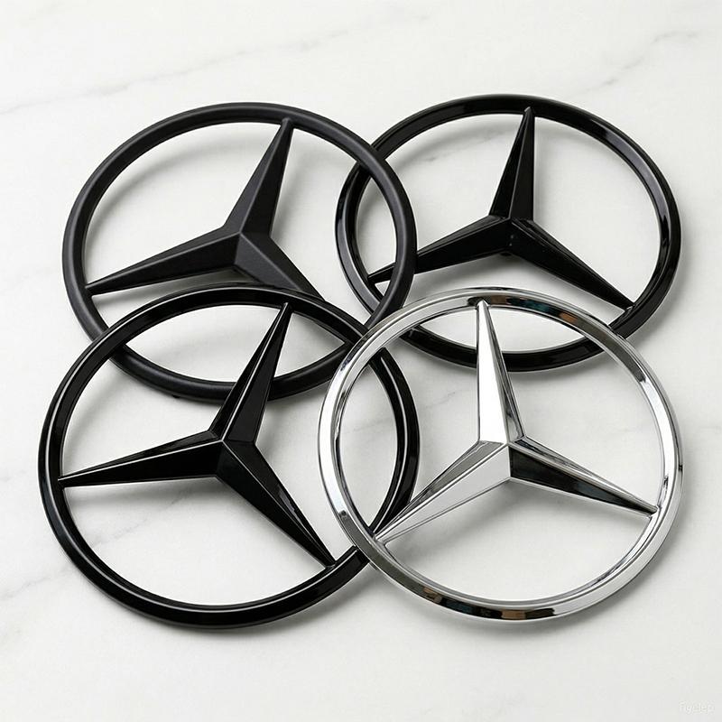 XUY2 Mercedes Benz Trunk Accessories ABS Car Rear Decal Trunk Emblem Sticker For W204 W205 W222 W205 W177 W212 W213 X253 W203 W176