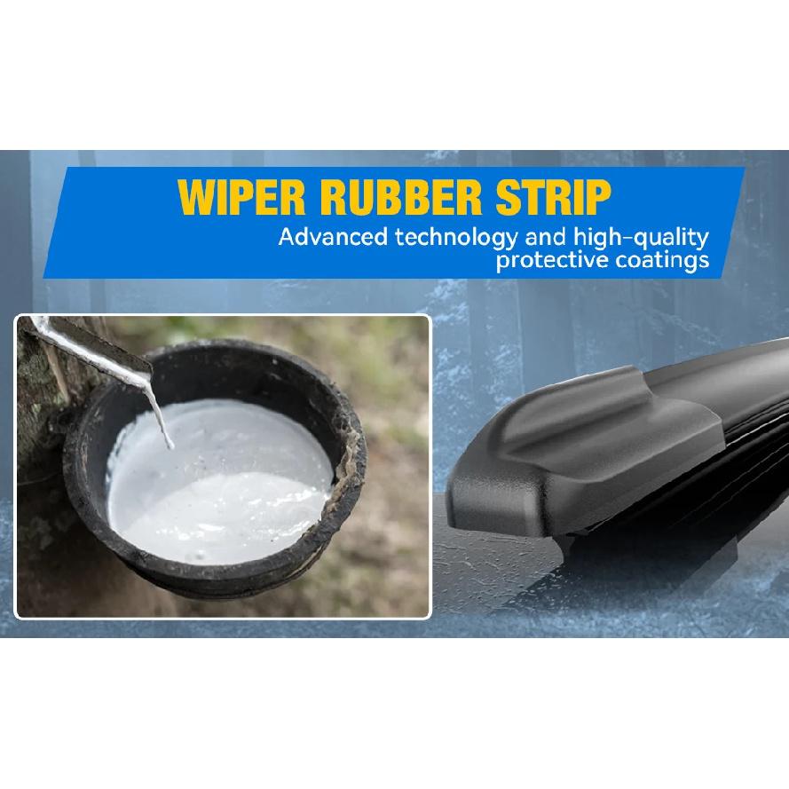Erick's Wiper Front & Rear Wiper Blades Set For Renault Espace V 2015 - 2023 Windshield Windscreen Window 30"+28"+12"