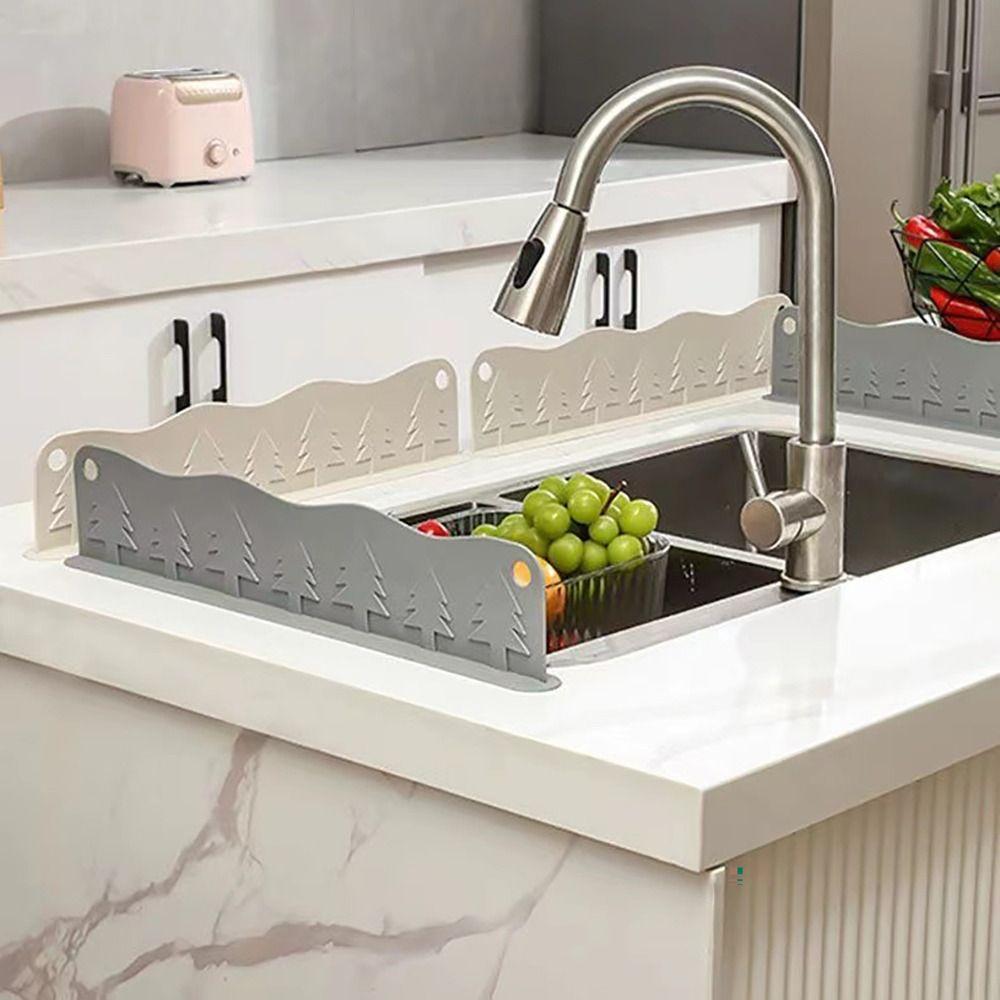 Suction Cup Water Splash Guard Sucker Water Baffle Splash Sink Guard Baffle Sink Baffle Board