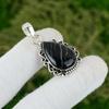 Pear Nellite Gemstone 925 Sterling Silver Birthday Artisan Bezel Pendant Jewelry
