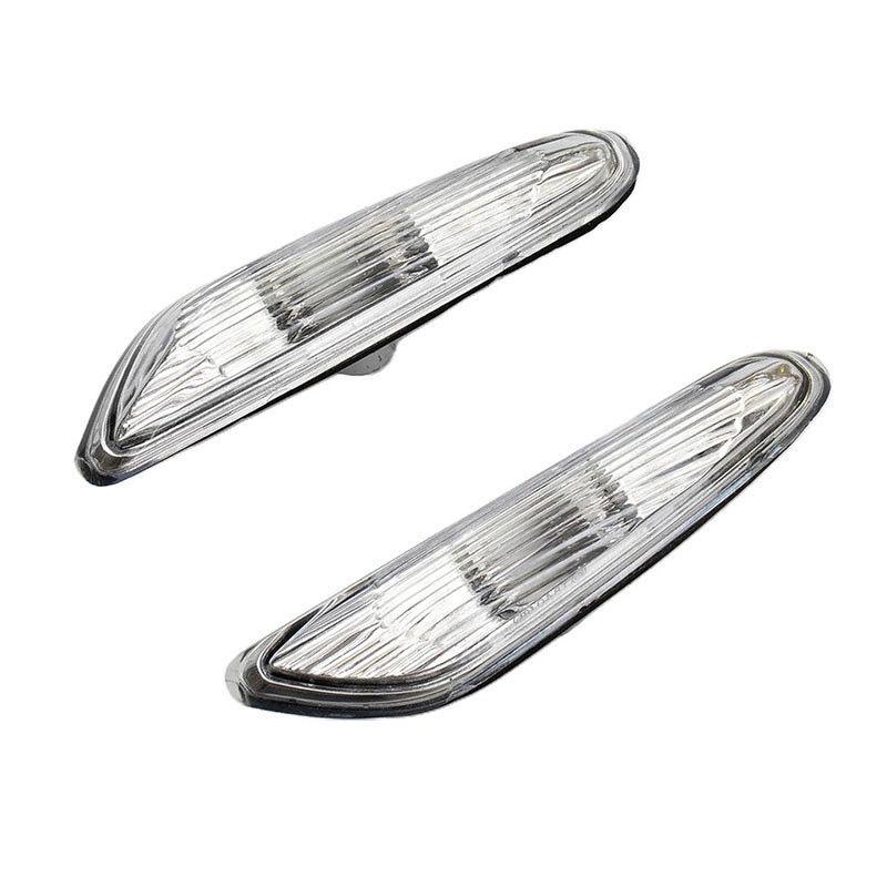 1 пара прозрачных корпусов боковых фонарей для BMW E46 3 серии 4D/5D 2002-2005, автоматические поворотники, индикаторные лампы