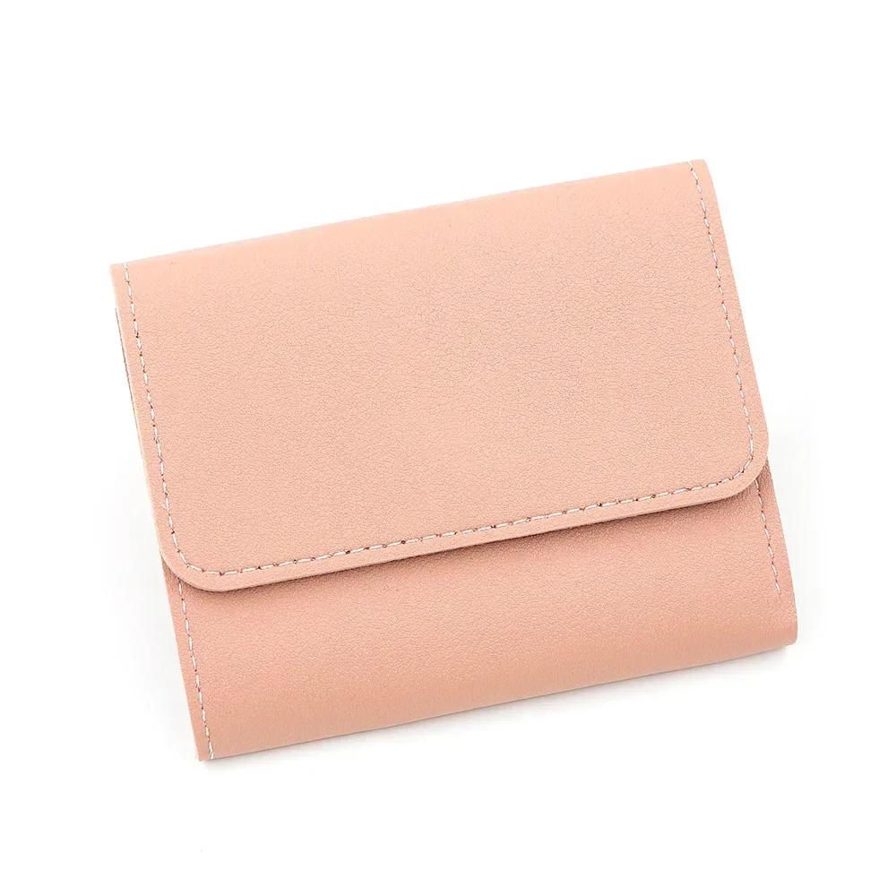 New Cute Wallets for Women Small Hasp Girl Credit Card Holder for PU Leather Coin Purse Female Wallet Short Purses for Women
