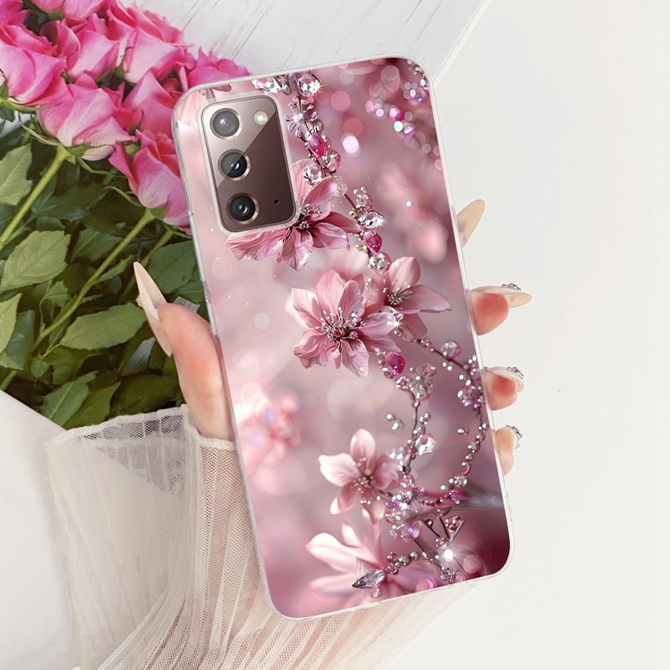 Прозрачный чехол для Samsung Galaxy Note20 5G Модный Модный Забавный Милый Расписной Чехол для Samsung Note20 5G SM-N981B SM-N981W Корпус
