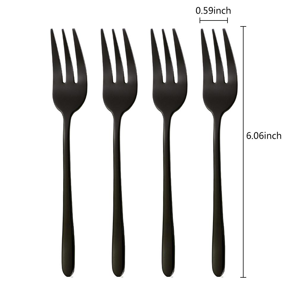 1/4/5/6 шт. Чайные вилки Вилка для фруктов Набор столовых приборов из нержавеющей стали Золотая вилка для торта Закуска Салат Столовые приборы Кухонная утварь