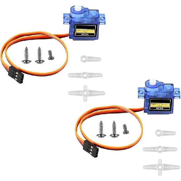 5 Pcs SG90 Micro Servo Motor Mini Servo SG90 9g Servo Kit Compatible with RC Helicopter Airplane Car Boat Robot Arm/Hand/Walking/Servo Door Lock