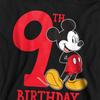 Disney Childrens/Kids Mickey Mouse Shirt 9th Birthday Pullover Hoodie