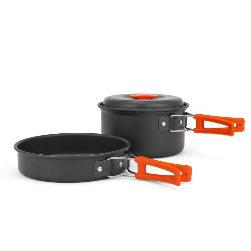 DS-200 Portable Camping Stove Set: Non-Stick Pan for 1-2 Persons