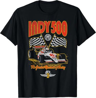 Футболка Indy 500 Величайшее зрелище в гонках, в стиле ретро