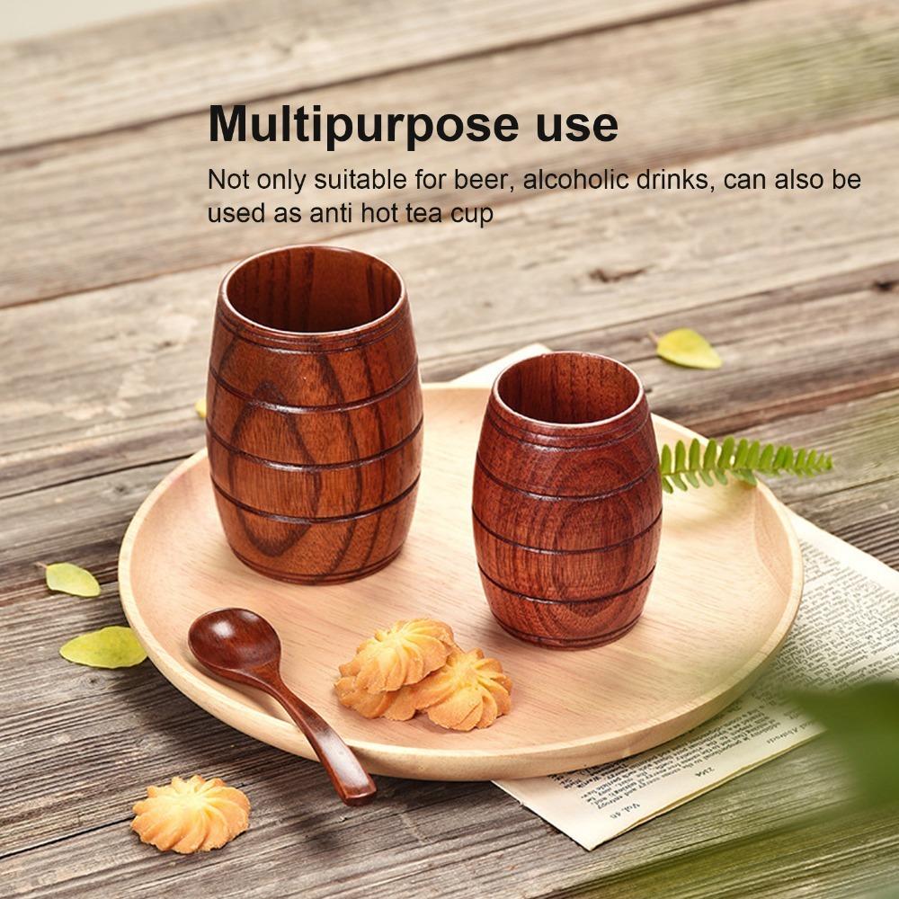 Wood Milk Cup Smooth Drink Cup Lightweight Restaurant Mug Hotel