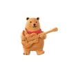 Scarf Bear Animal Pin Guitar Bear Badge Fashion Sweater Wooden Brooch  Gift