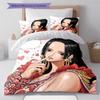 Boa Hancock Pattern Bedding Quilt Set Quilt Cover Pillowcase Home Birthday Gift(1 * duvet cover + 2 * pillowcase, without core)