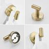 Bathroom Accessories Towel Rack Shelf Hardware Set Modern Stainless Steel Towel Robe Hook Toilet