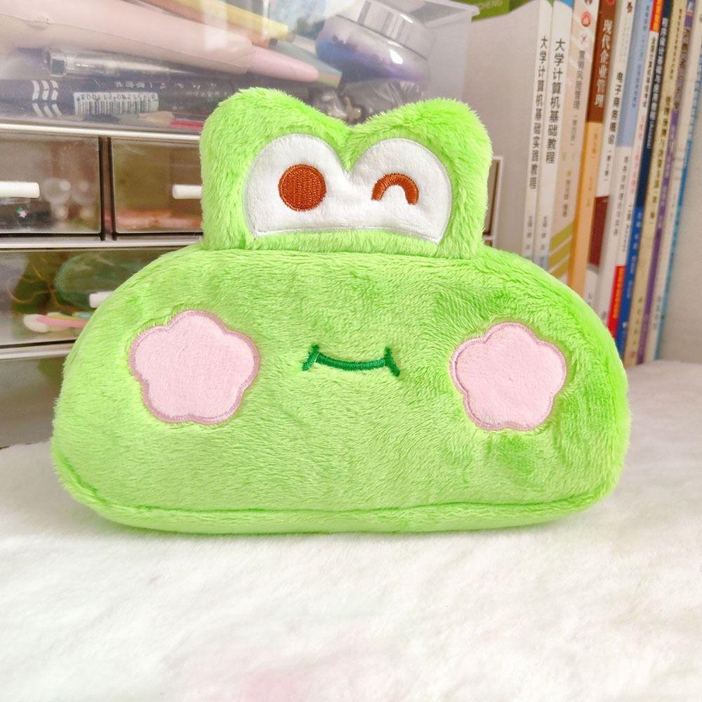 Мультяшная плюшевая сумка для ручек большой емкости, пенал, пенал, сумка для хранения канцелярских принадлежностей, подарки для школьников, школьные канцелярские принадлежности