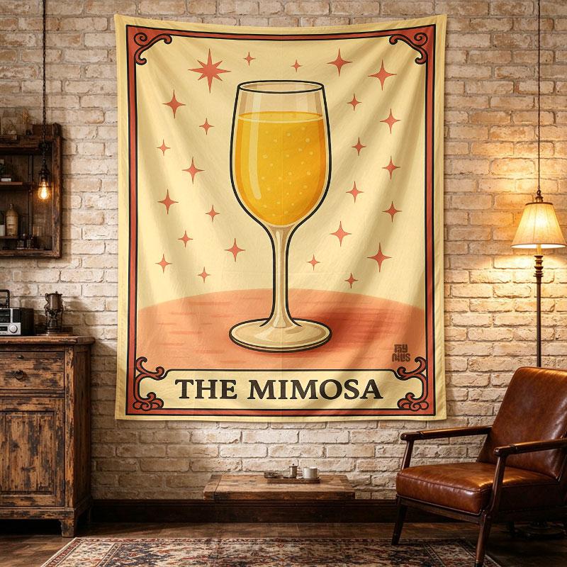 The Mimosa Vintage Cocktail Champagne Glass Poster