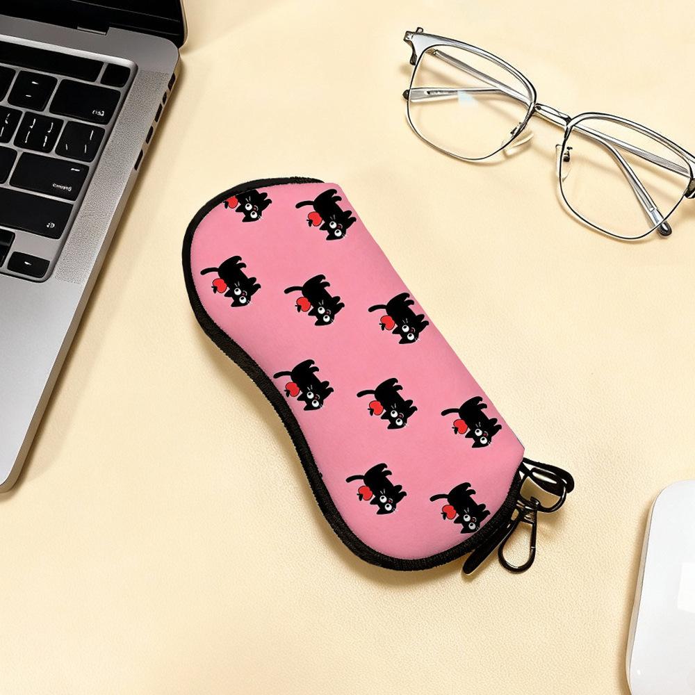 Neoprene Glasses Holder Water Resistant Glasses Holder With Carabiner Sunglasses Pouch Scratch Resistant Eyeglasses Case