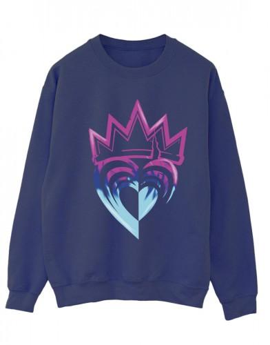 Disney Womens/Ladies Descendants Pink Crown Sweatshirt