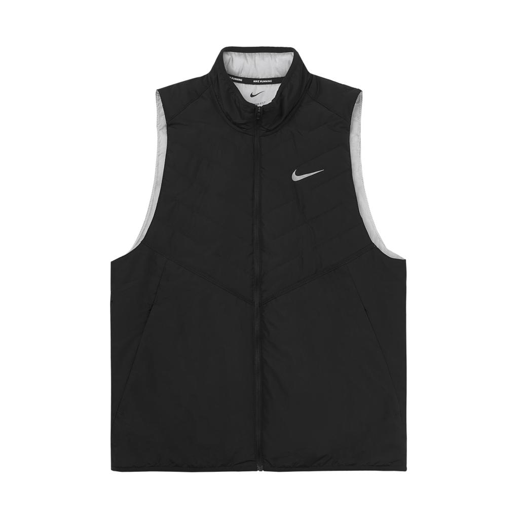 Nike Беговой жилет Therma-Fit: Мужские топы с теплотой, водостойкостью и воздухопроницаемостью, черные DD5648-010