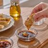 2PCS Transparent Manual Grinder Round Dipping Bowl Grinder Gadget Seasoning Dish  Camping