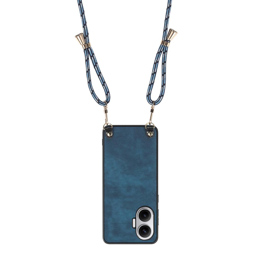 For Xiaomi Redmi Turbo 4 Pro 5G Retro Leather Phone Back Cover with Adjustable Strap