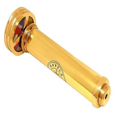 Полированная латунь ручной работы Двойное вращающееся колесо Витраж Калейдоскоп Морской Детский подарок